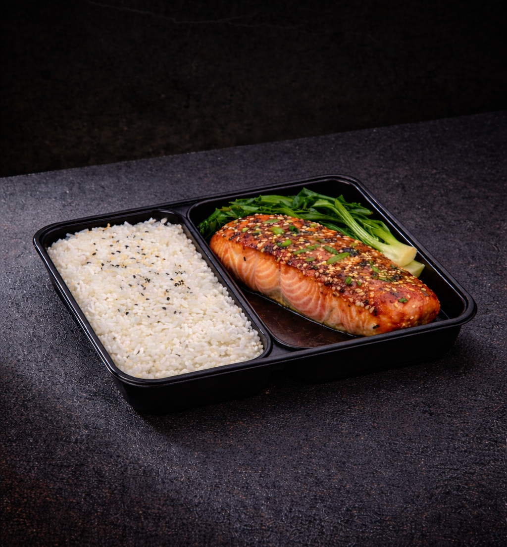 Glazed Miso Salmon & Fragrant Rice