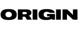 Black 'ORIGIN' text on a white background